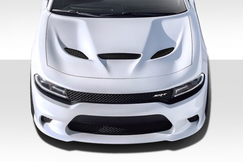 Duraflex Hellcat Style Hood 15-up Dodge Charger - Click Image to Close
